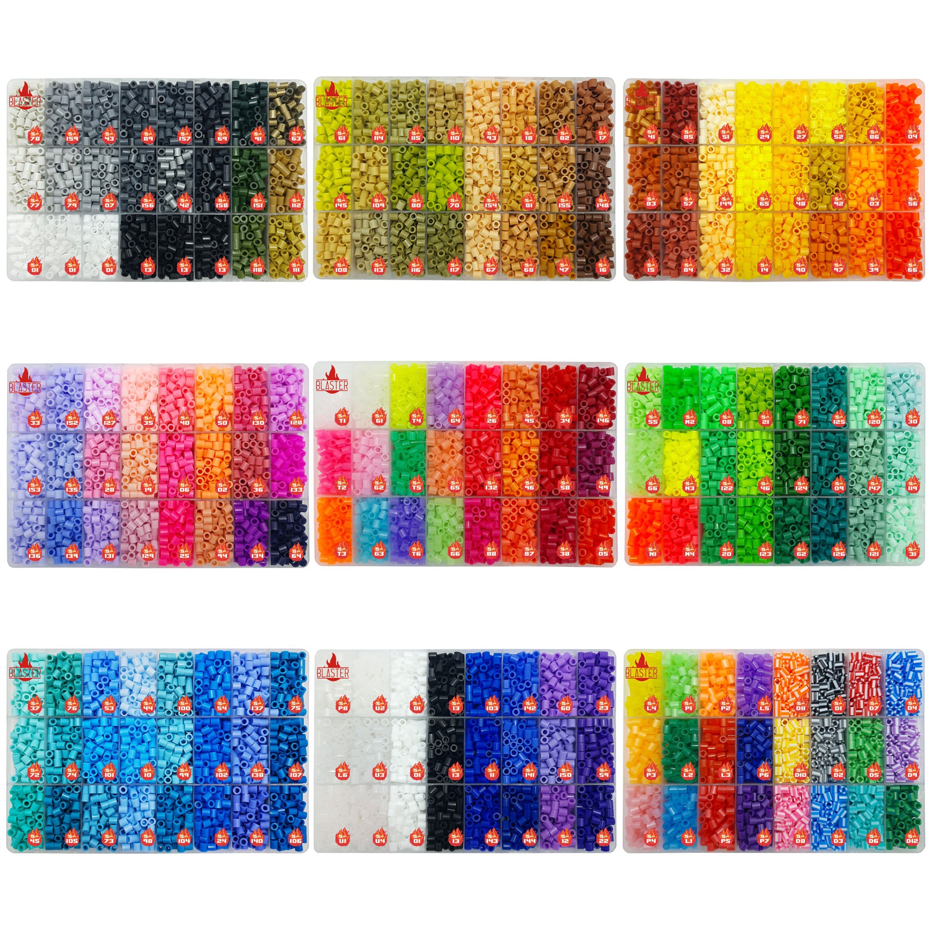 Caja Organizadora 24 Colores - 5.000 Beads MIDI 5mm