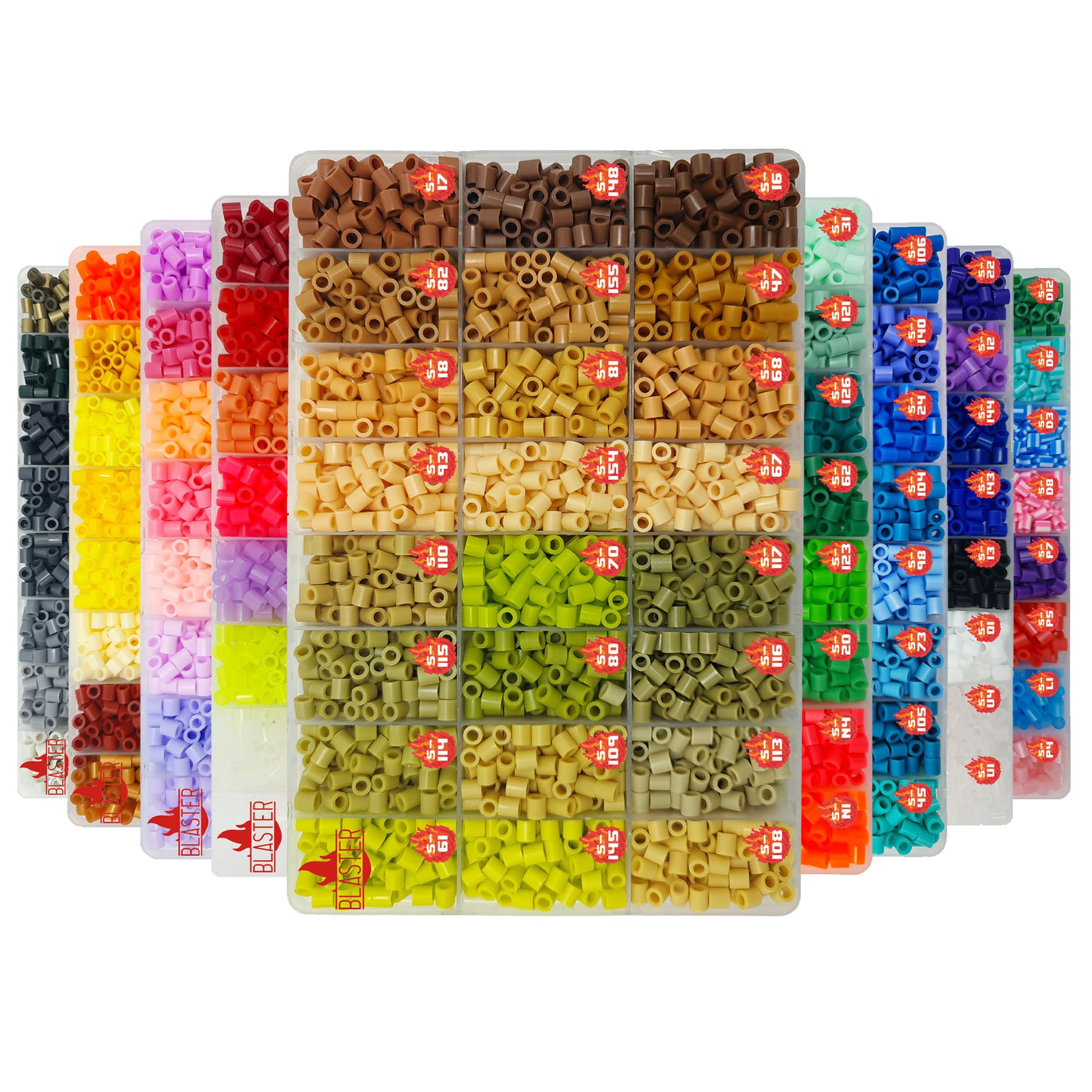 Caja Organizadora 24 Colores - 5.000 Beads MIDI 5mm