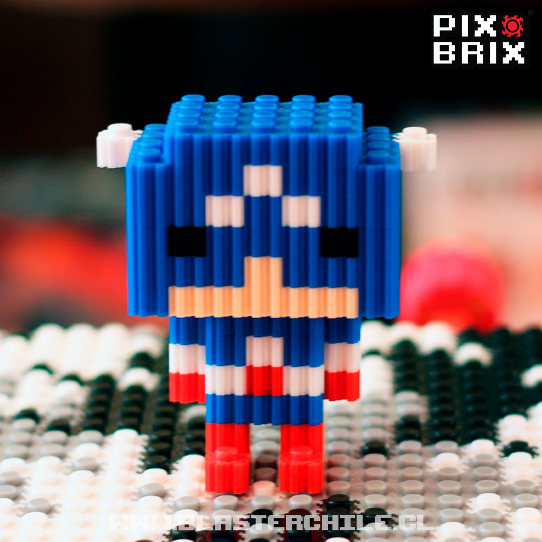 Capitán América Armable 3D - Marvel Studios - Pix Brix
