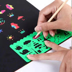 Set 50 de Hojas Para Raspar con Accesorios - Scratch Art