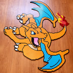Charizard Gigante Puzzle 2D - 130.7 x 109.2cm - Pix Brix