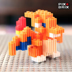 Charizard Pequeño Armable 3D - Pokemon - Pix Brix