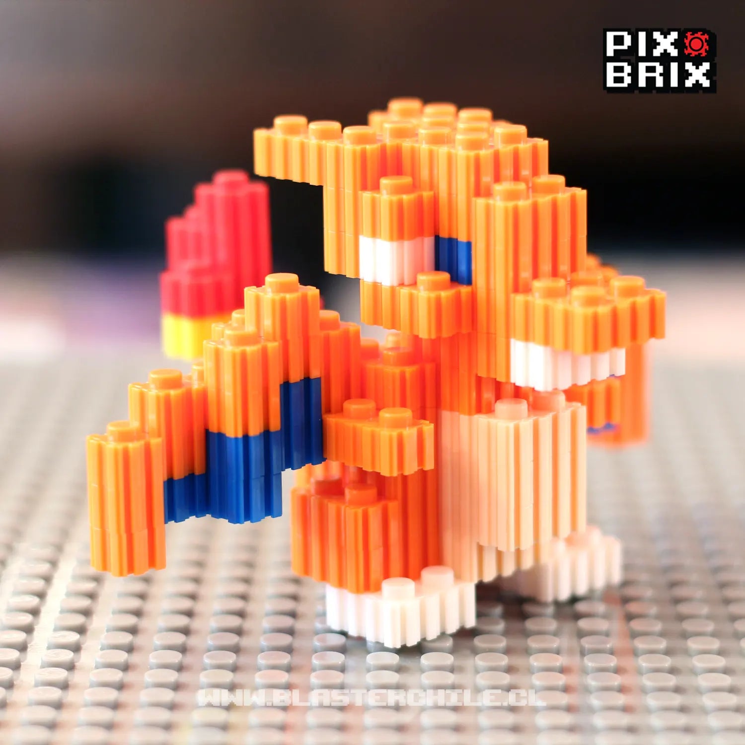Charizard Pequeño Armable 3D - Pokemon - Pix Brix