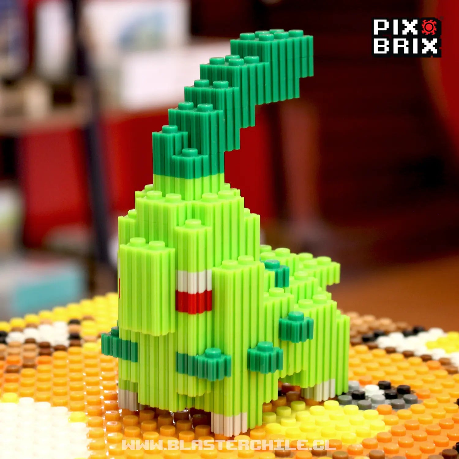 Chikorita Armable 3D - Pokemon - Pix Brix
