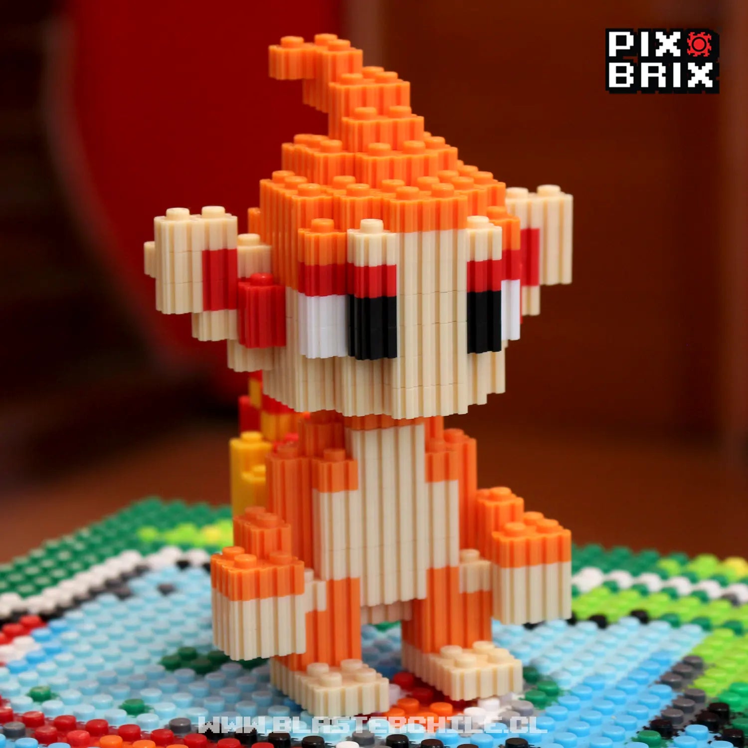 Chimchar Armable 3D - Pokemon - Pix Brix