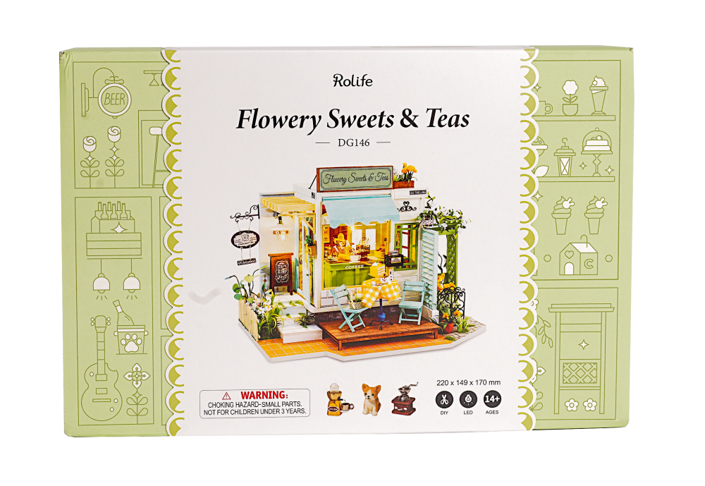 Flowery Sweets & Teas - Maqueta a Escala - Rolife