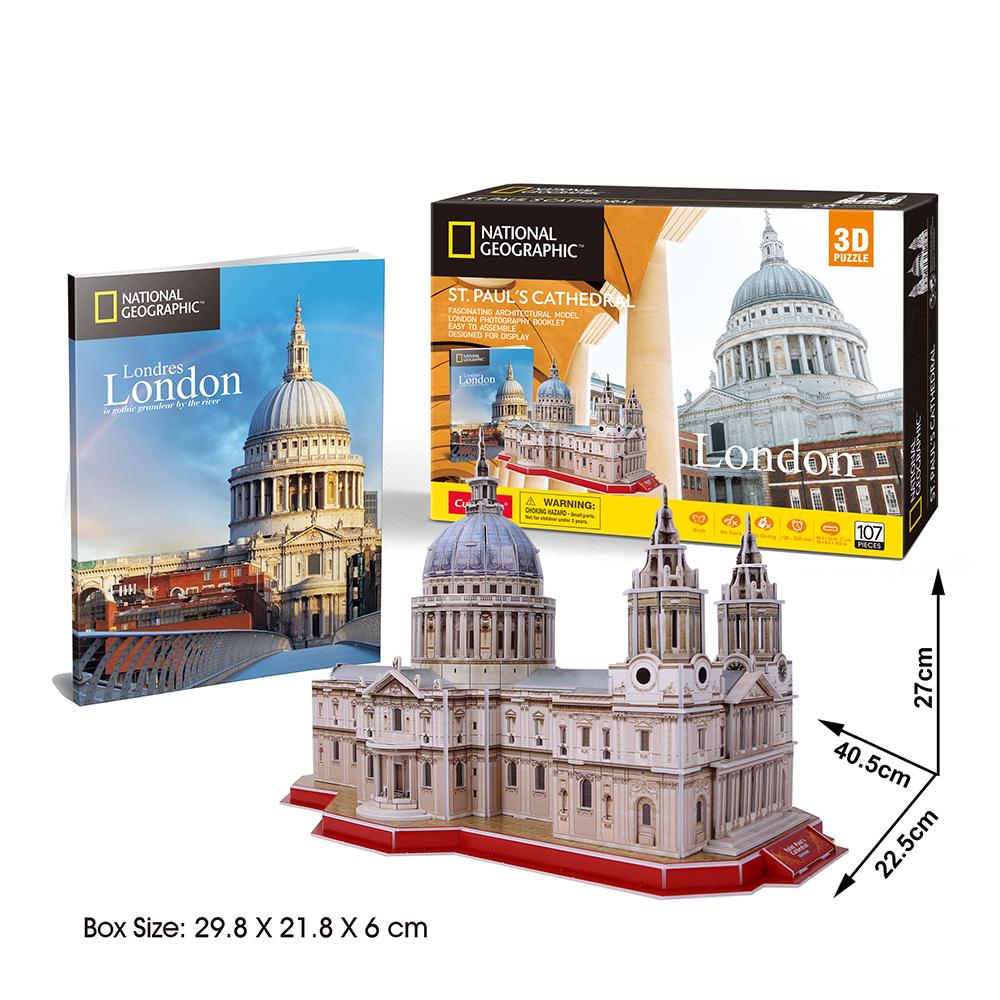 St. Paul's Cathedral London - Nat Geo - Rompecabezas 3D