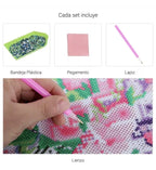 Bulldog Francés Color (30 x 40 cm) - Diamante Cuadrado - Pinturas de Diamantes