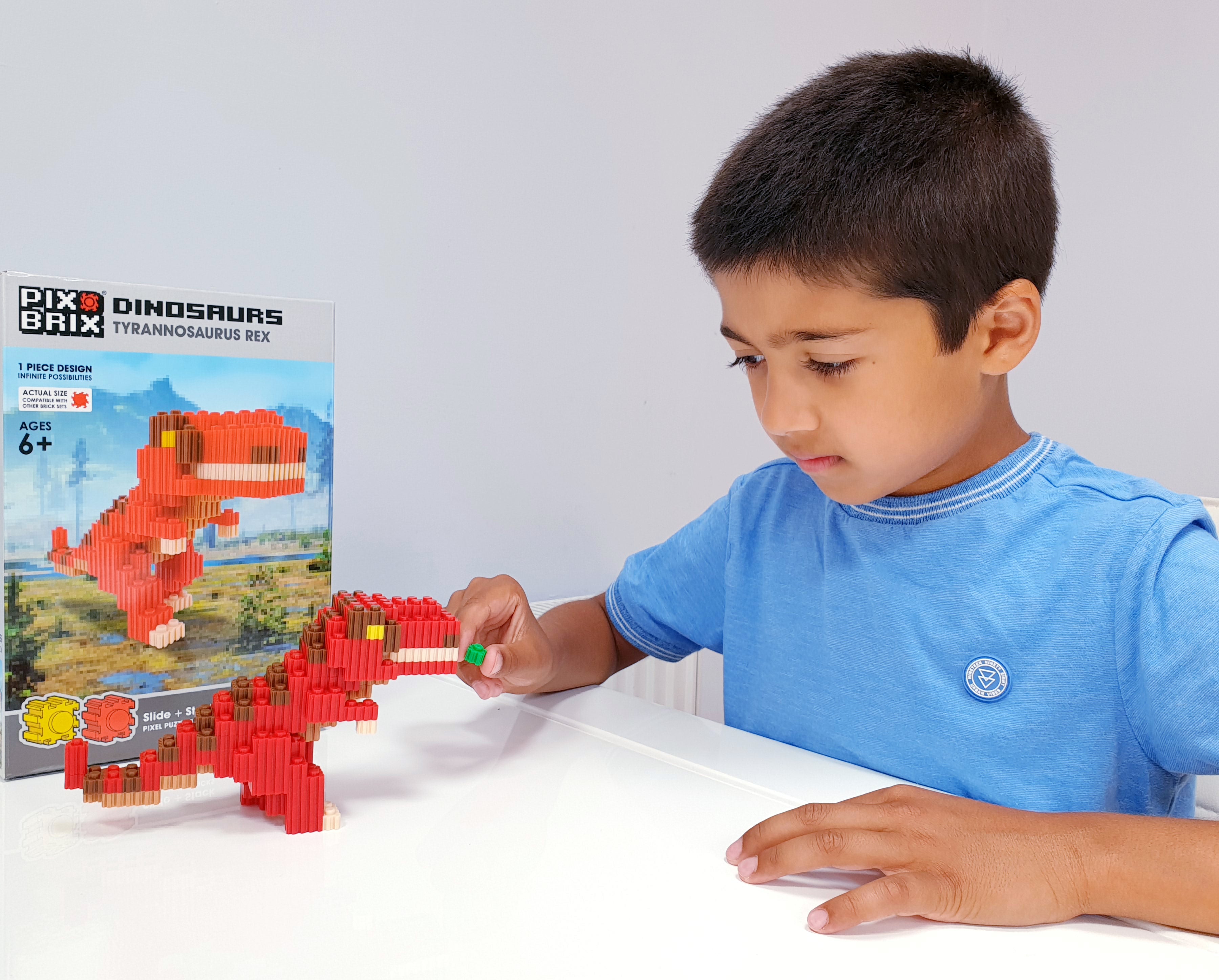 Tiranosaurio Rex - Figuras Dinosaurio Pix Brix 3D