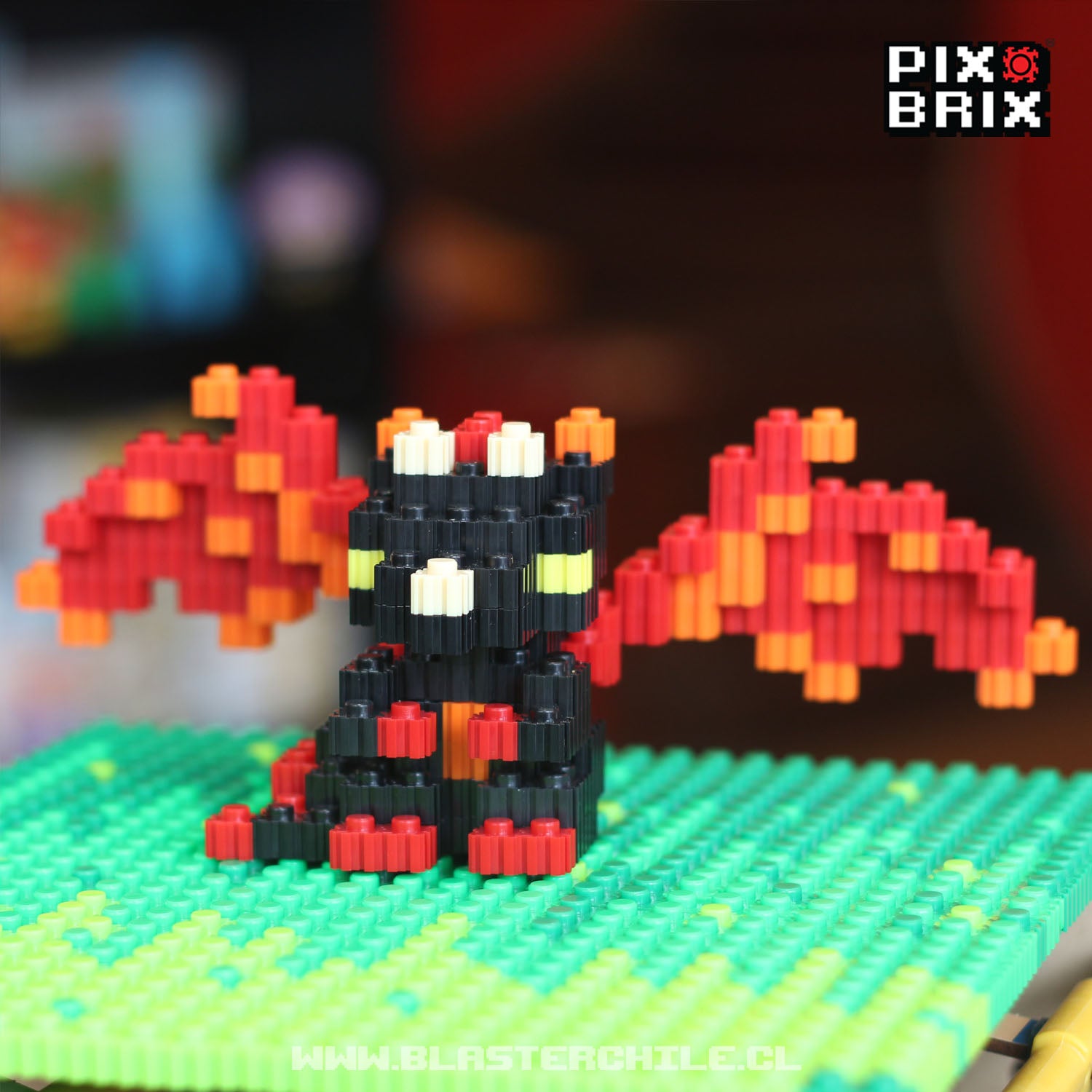 Baby Black Dragon Armable 3D - Pix Brix