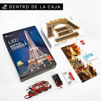 LED Eiffel Tower - Architecture Model - Rompecabezas 3D