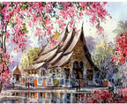Templo Japonés (40 x 50 Cm) - Pintura Por Número