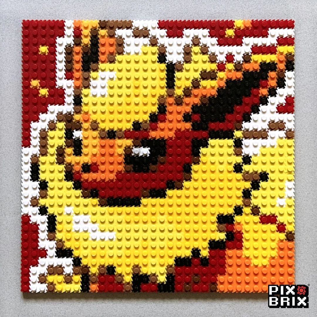 Flareon Puzzle 2D - 25.5 x 25.5cm - Pix Brix