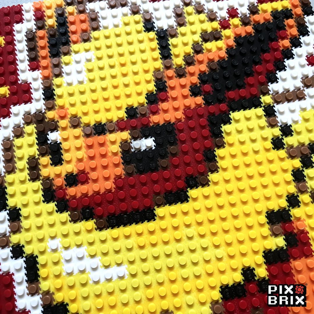 Flareon Puzzle 2D - 25.5 x 25.5cm - Pix Brix