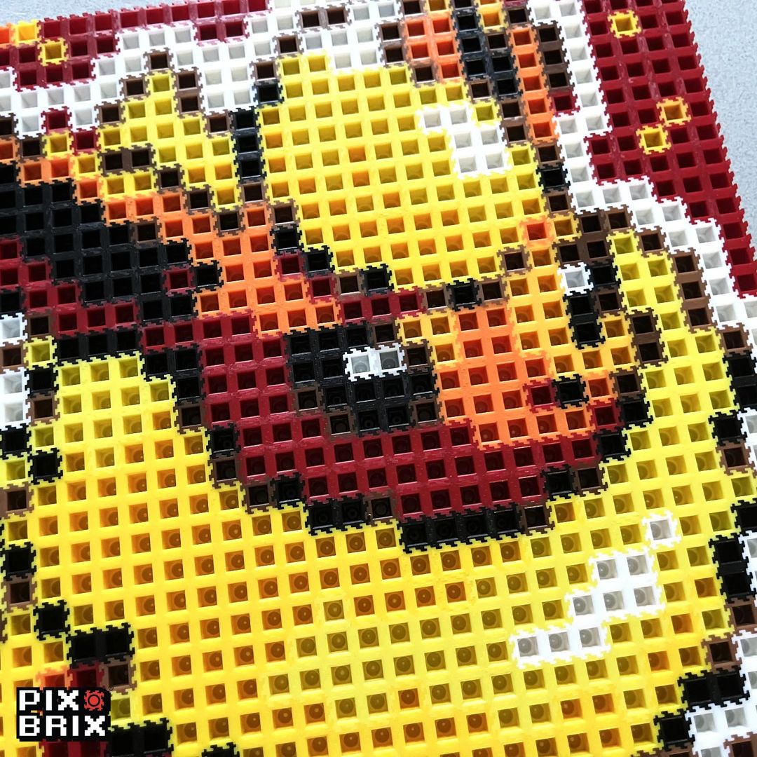 Flareon Puzzle 2D - 25.5 x 25.5cm - Pix Brix