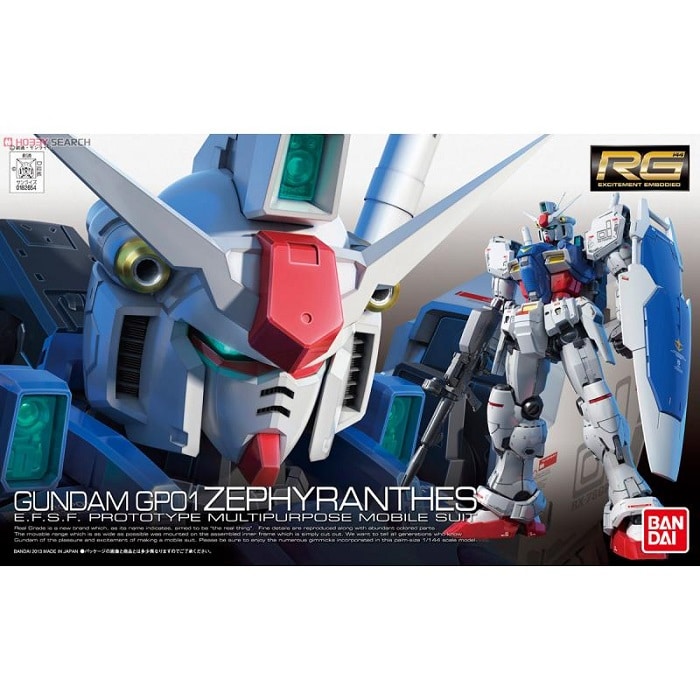 RG 1/144 RX-78 GP01 Gundam Zephyranthes - Model Kit Articulado - Bandai