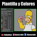 Pack Homero Simpson (6.500 Piezas) + 15 Placas Cuadradas 5mm