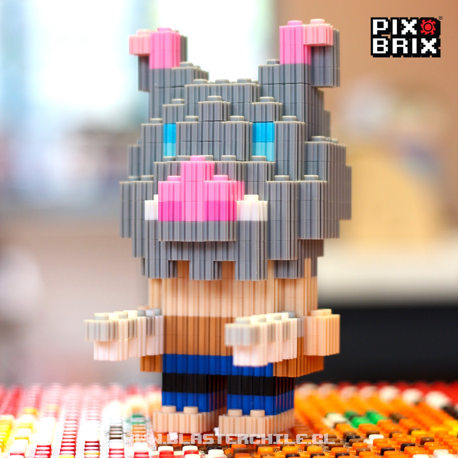 Inosuke Hashibira Armable 3D - Demon Slayer - Pix Brix