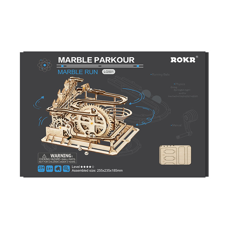Marble Parkour - Rompecabezas 3D - Maqueta de Madera ROKR