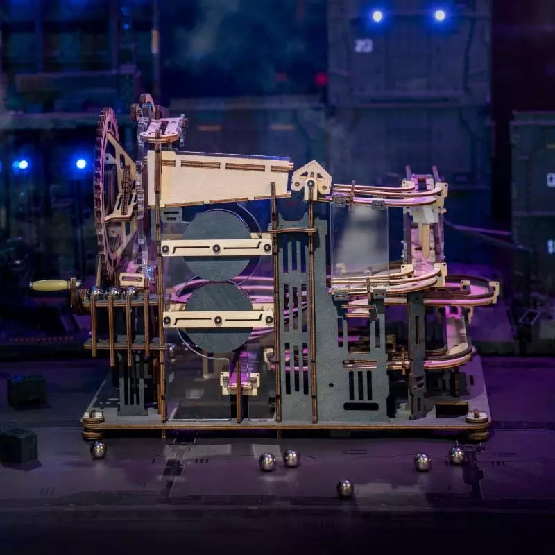 Marble Night City - Rompecabezas 3D - Maqueta de Madera ROKR