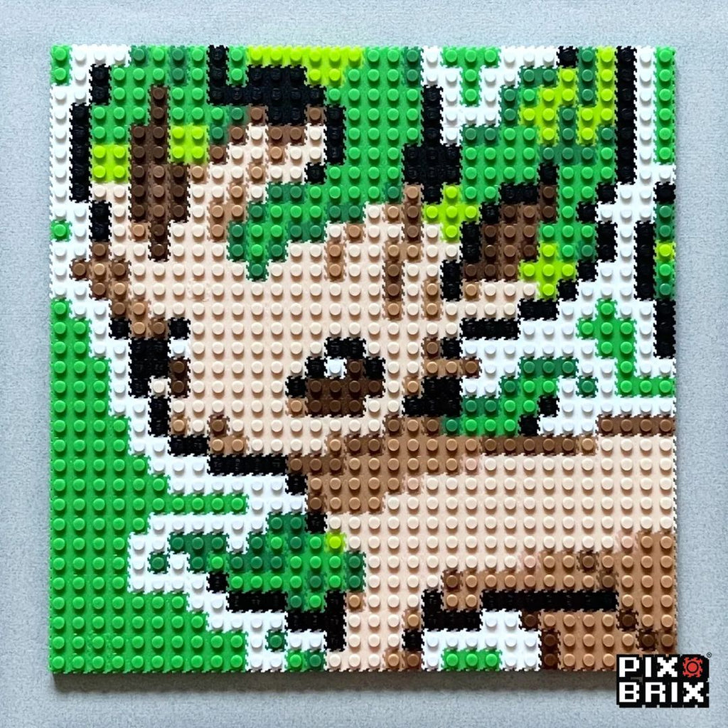 Leafeon Puzzle 2D - 25.5 x 25.5cm - Pix Brix