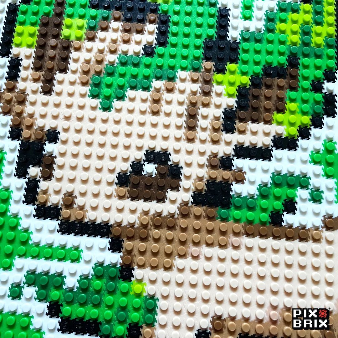 Leafeon Puzzle 2D - 25.5 x 25.5cm - Pix Brix