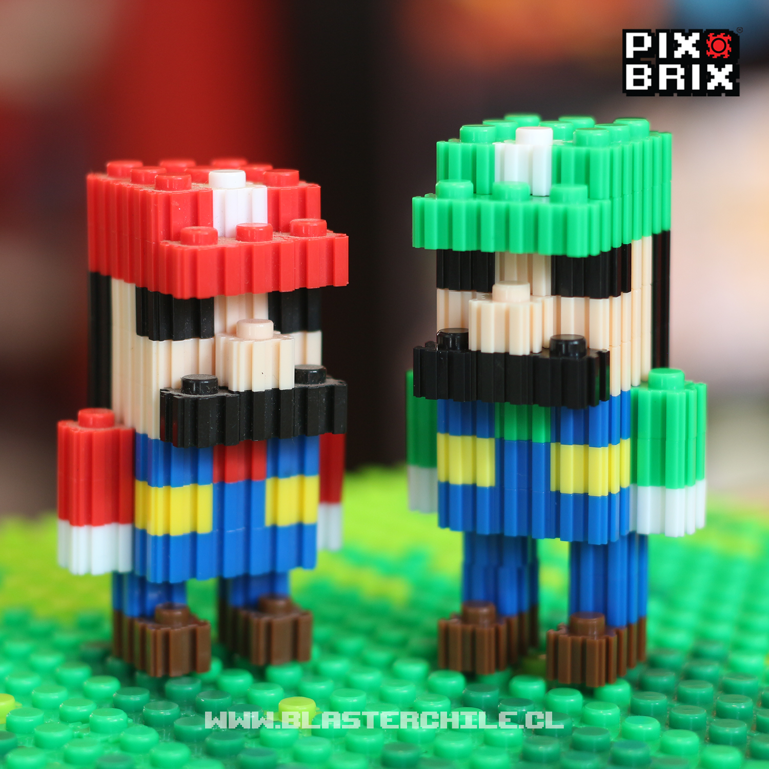 Mario y Luigi Armable 3D Mario Bros Pix Brix – BlasterChile