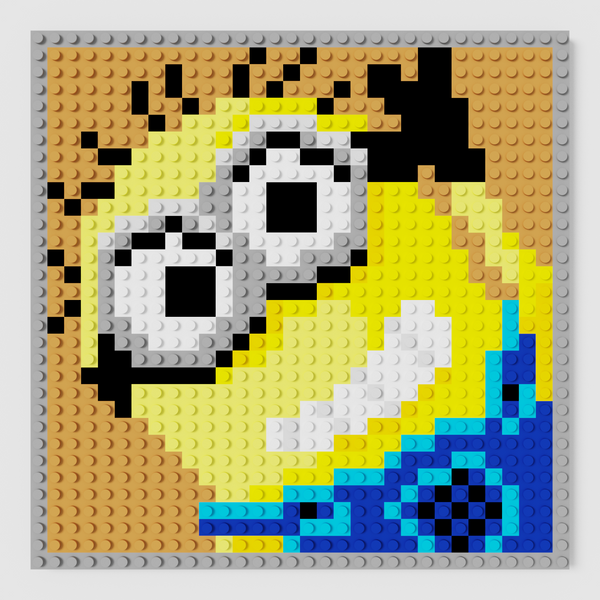 Minion Bob Puzzle 2D - 25.5 x 25.5cm - Pix Brix