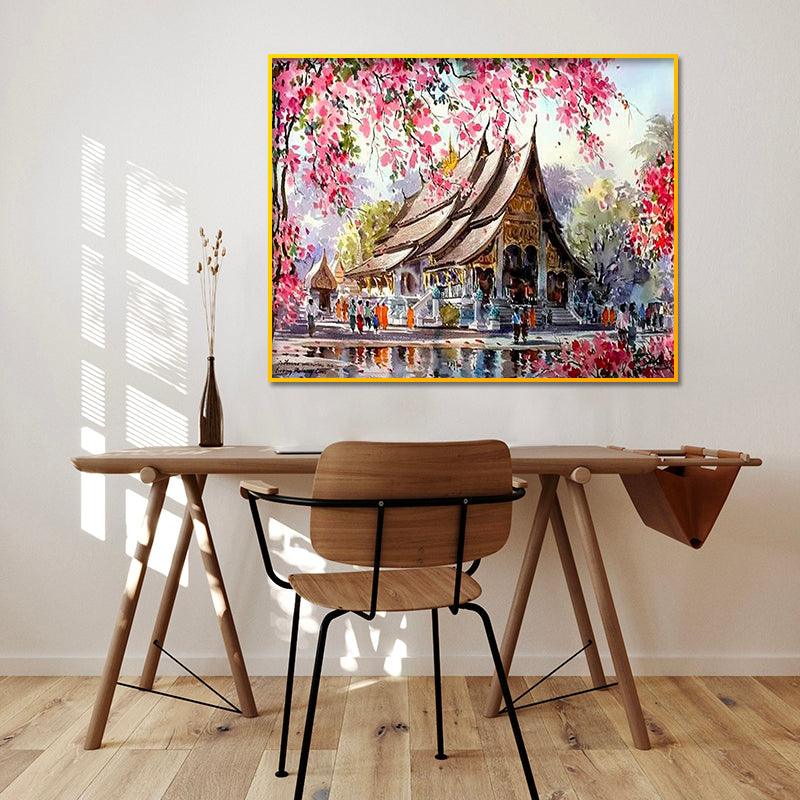 Templo Japonés (40 x 50 Cm) - Pintura Por Número
