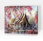 Templo Japonés (40 x 50 Cm) - Pintura Por Número