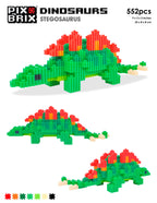 Estegosaurio - Figuras Dinosaurio Pix Brix 3D