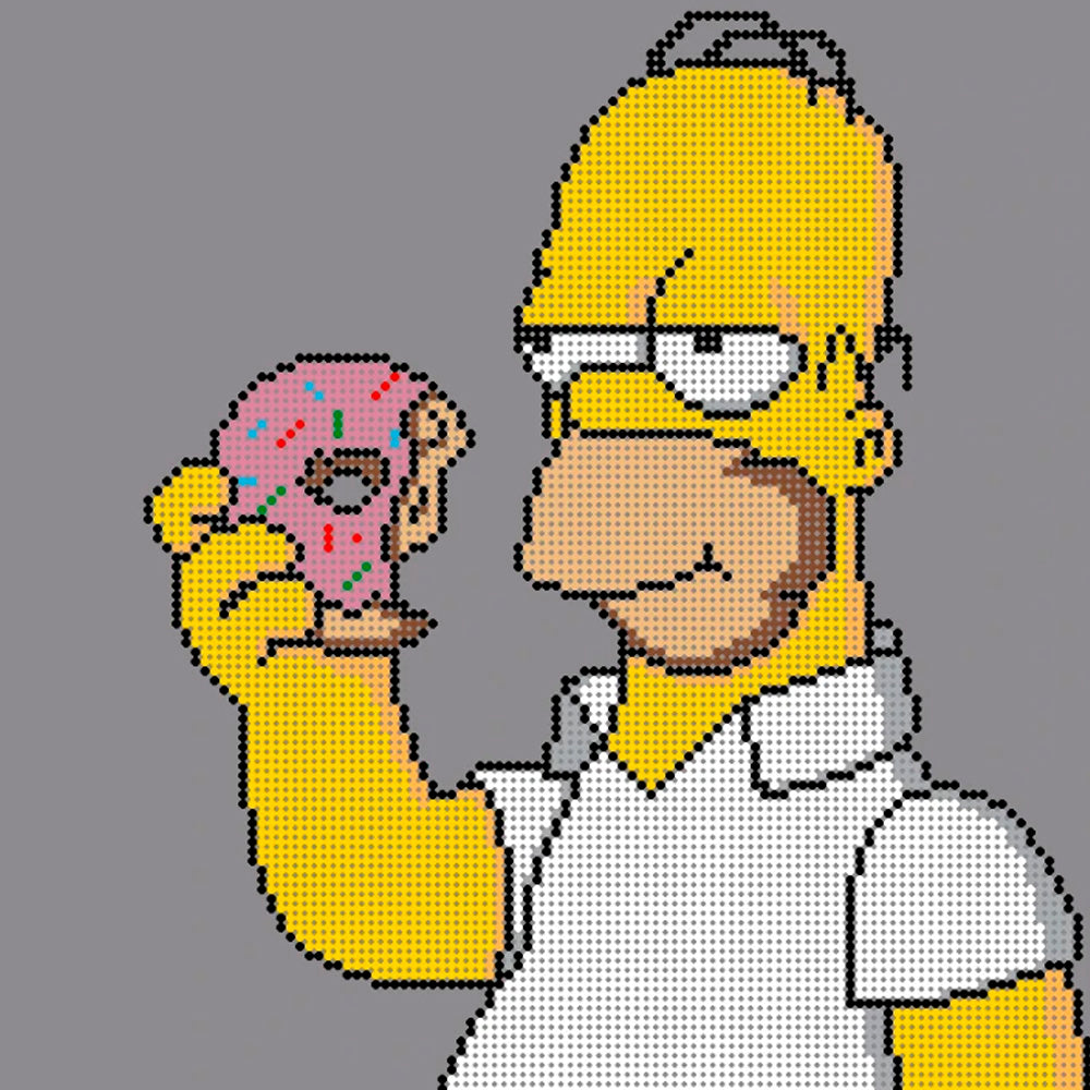 Pack Homero Simpson (6.500 Piezas) + 15 Placas Cuadradas 5mm