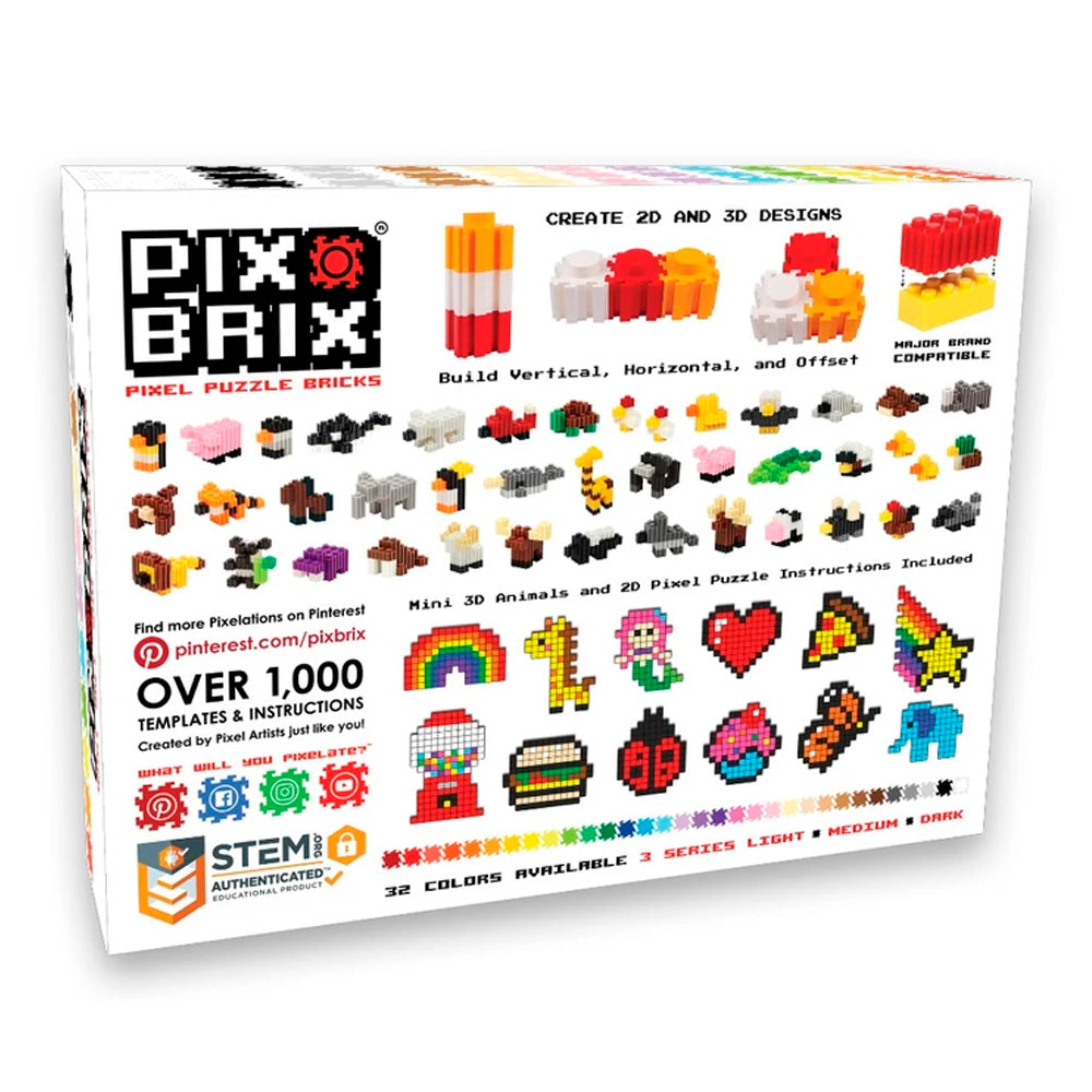 Contenedor 6.000 Piezas - 12 Colores - Pix Brix