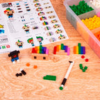 Contenedor 3.000 Piezas - 12 Colores - Pix Brix