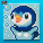Piplup Puzzle 2D - 25.5 x 25.5cm - Pix Brix