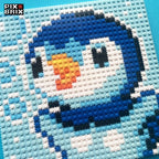 Piplup Puzzle 2D - 25.5 x 25.5cm - Pix Brix
