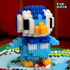 Piplup pequeño Armable 3D - Pokemon - Pix Brix