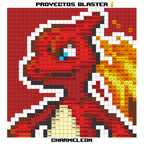 Charmeleon Puzzle 2D - 25.5 x 25.5cm - Pix Brix