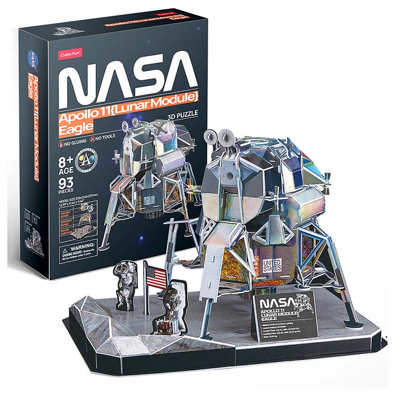 NASA Apolo 11 Modulo Lunar Eagle - Rompecabezas 3D