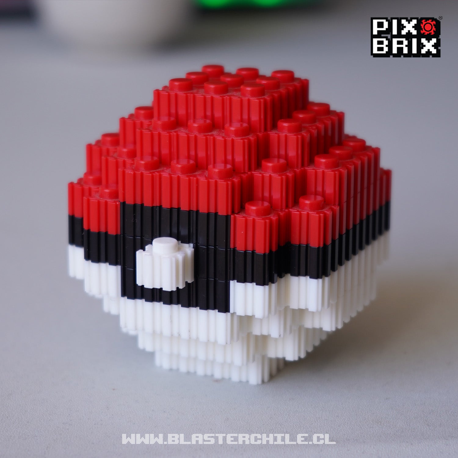 Pokeball Armable 3D - Pokemon - Pix Brix