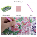 Búho (15 x 20 cm) - Diamante Redondo - Pinturas de Diamantes