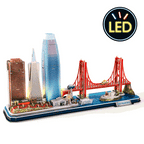 LED San Francisco City - Architecture Model - Rompecabezas 3D