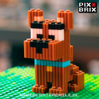 Scooby Armable 3D - Scooby Doo - Pix Brix