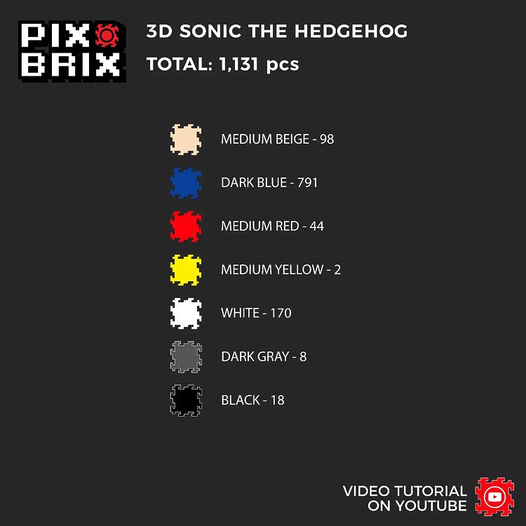 Sonic Armable 3D  - Pix Brix