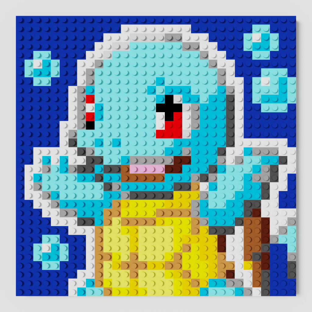 Squirtle Puzzle 2D - 25.5 x 25.5cm - Pix Brix