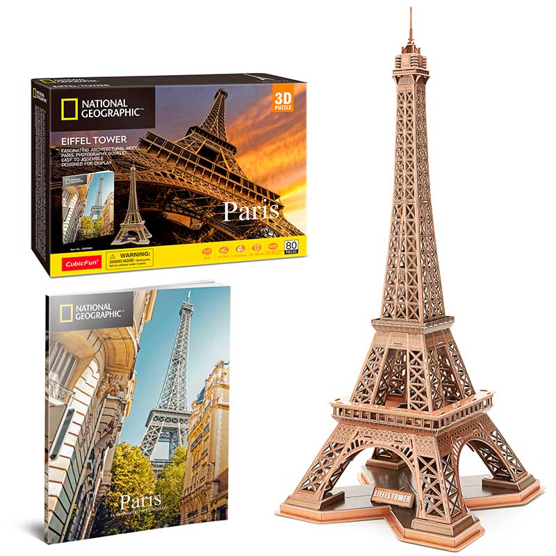 Eiffel Tower - Nat Geo - Rompecabezas 3D