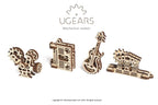 Set de 4 Mini Maquetas - Creación - Maqueta 3d de Madera - Ugears