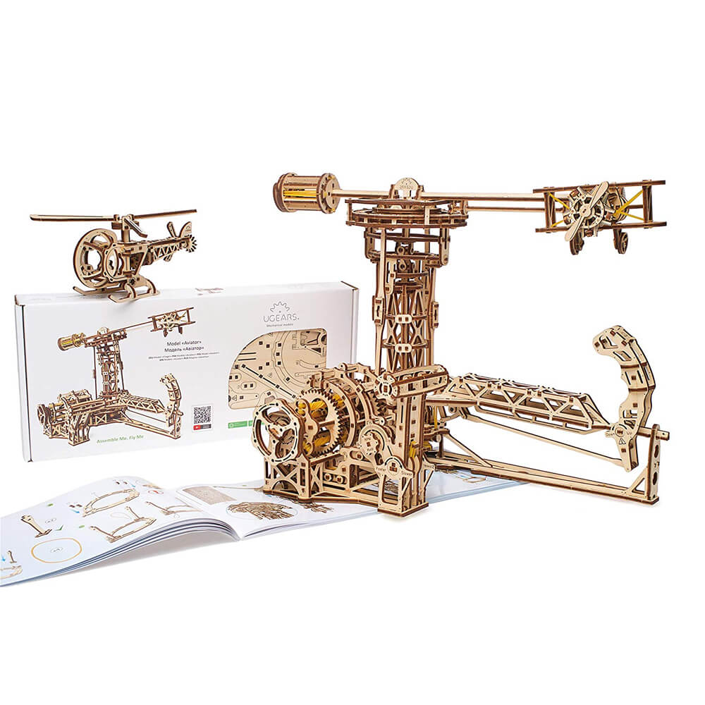 Aviator - Maqueta Mecánica de Madera - Ugears