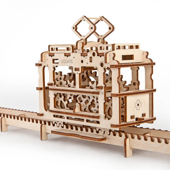 Tranvía - Maqueta Mecánica de Madera - Ugears