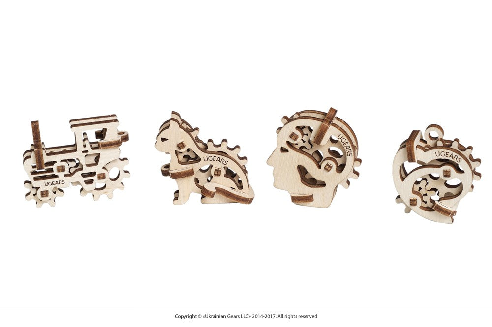 Set de 4 Mini Maquetas - Tribiks - Maqueta 3d de Madera - Ugears
